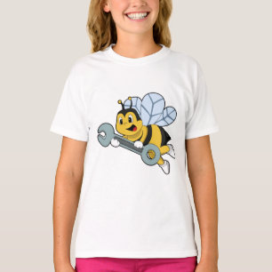 T-shirt Bee as Mechanic with Wrench
