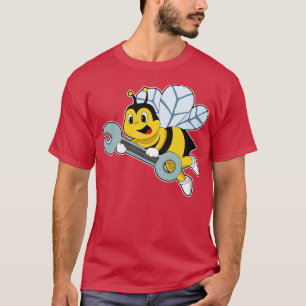T-shirt Bee as Mechanic with Wrench