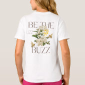 T-shirt Bee Botanical Floral Save the Bees Gardener Gift (Dos)