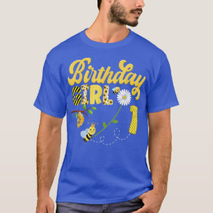 T-shirt Bee Bumblebee Girl Anniversaire Hive Sweet 1ère Pa