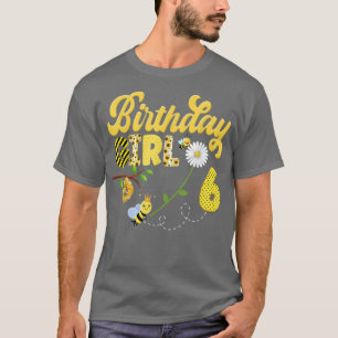 T-shirt Bee Bumblebee Girl Anniversaire Hive Sweet 1ère Pa