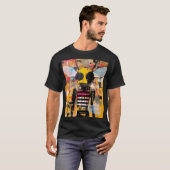 T-shirt Bee Character Art Grunge Pop Art Insect Hybrid (Devant entier)