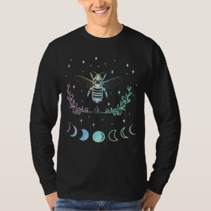 T-shirt Bee Crescent Moon Wicca Pastel Goth Insect Witchy