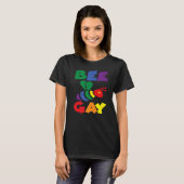 T-shirt bee gay bee equalisation and human rights (Devant entier)
