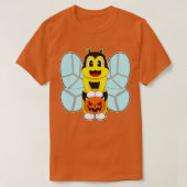 T-shirt Bee Halloween Citrouille (Design devant)
