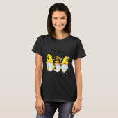 T-shirt Bee Happy Bee Gnome Spring (Devant entier)