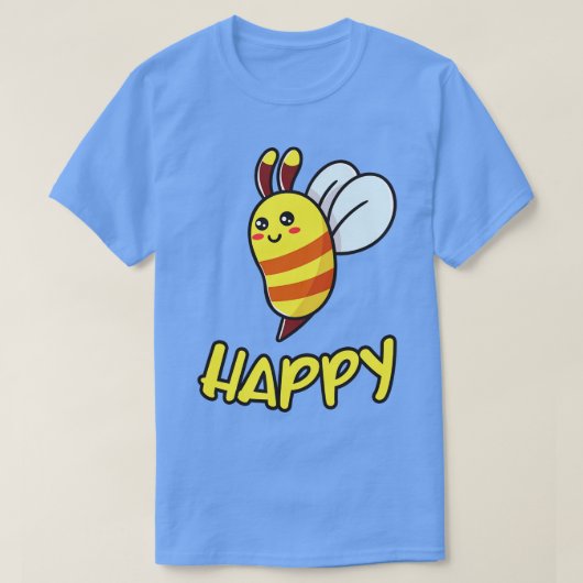 T-shirt Bee Happy Funny Bee Don (Design devant)