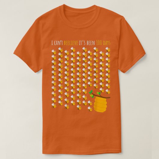 T-shirt Bee Hive Tree 100 Jours D'Enseignant Garçon Fille (Design devant)