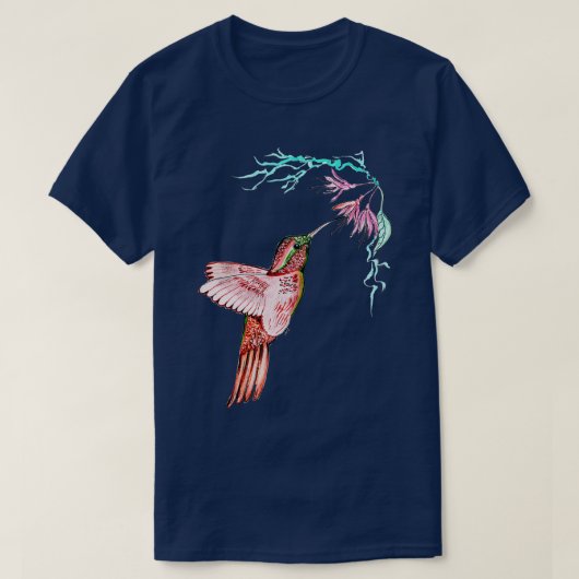 T-shirt Bee Hummingbird Beaux Amateurs d'oiseaux (Design devant)