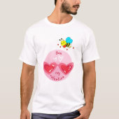T-shirt Bee My Valentine Cute Romantic Love (Devant)