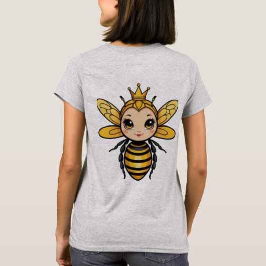 T-shirt Bee Nice Ou Buzz Off - Queen Bee (Dos)