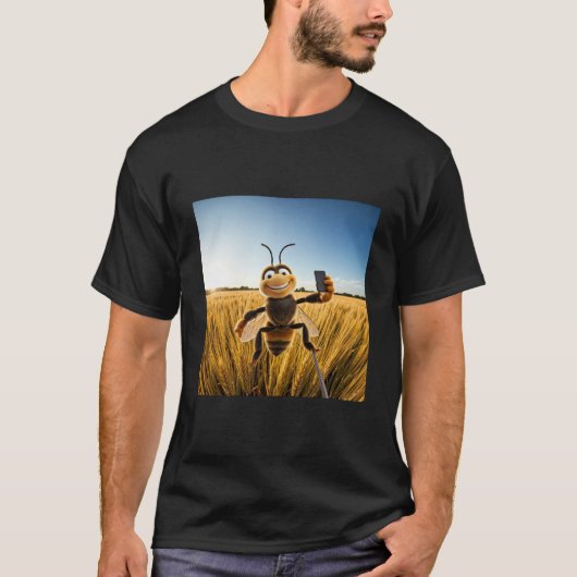T-shirt Bee Selfie Shirt - Amusants et créatifs Design de  (Devant)