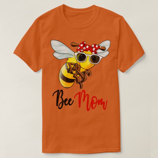 T-shirt Bee Shirt Bees Maman Bandana (Design devant)