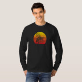 T-shirt Bee Sunset Retro Vintage (Devant entier)