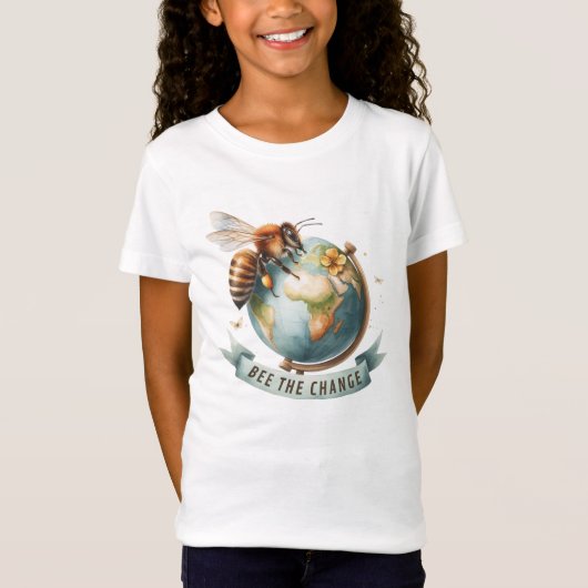 T-Shirt Bee the Change - Eco Statement (Devant)