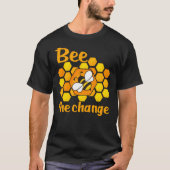 T-shirt Bee The Change Honeycomb (Devant)