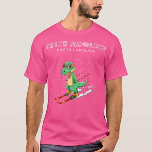 T-shirt Beech Mountain Caroline du Nord - T-Rex Cadeau de (Devant)