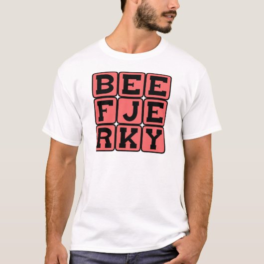 T-shirt Beef Jerky, friandise déshydratée (Devant)
