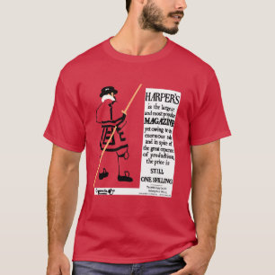 T-shirt Beefeater, magazine du poster vintage Harper