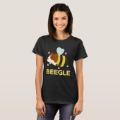 T-shirt Beegle Beagle Bee  Dog Pun Cute (Devant entier)