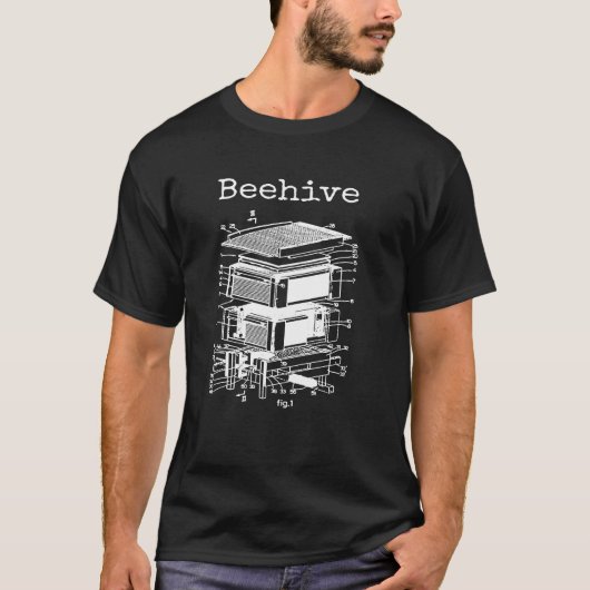 T-shirt Beehive Patent Beekeeper (Devant)