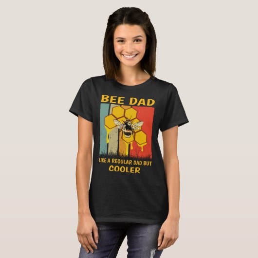T-shirt Beekeeper Bee Dad Honey Like A Regular Dad But Coo (Devant entier)