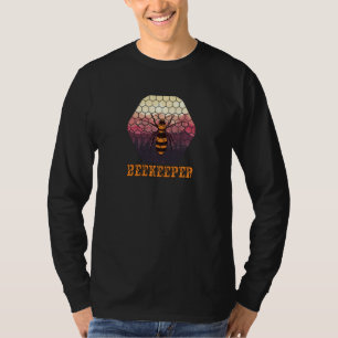 T-shirt Beekeeper Beekeeper Bee On Honeycomb Honey Bee Bee