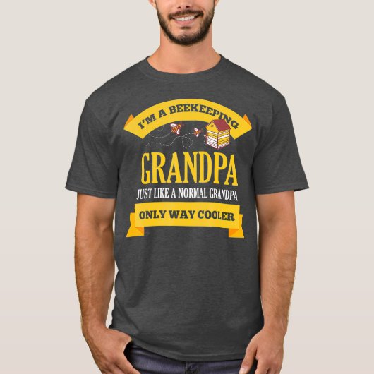 T-shirt Beekeeper Grandpa Bee Apiarist Apiculturist Hive (Devant)