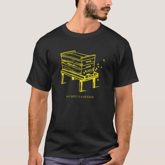 T-shirt Beekeeper Husband Honey Bee Beehive (Devant)