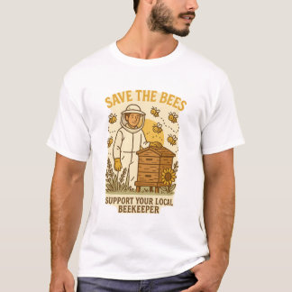 T-shirt Beekeeper Life – Save the Bees | Vintage Nature Il
