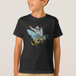 T-shirt Beekeeper On Honeybee bee bee keeper Funny