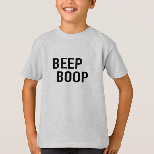 T-shirt Beep Boop, Es-tu un robot ? -T-shirt (Devant)