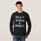 T-shirt Beer Beach and Babes Spring Break (Devant entier)