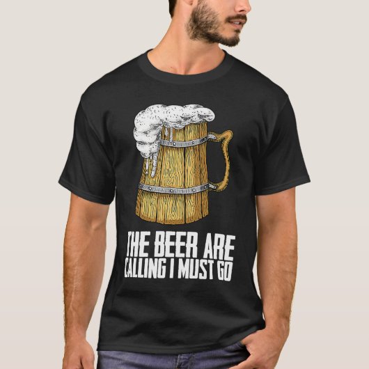 T-shirt Beer drinking Drink Beer man (Devant)