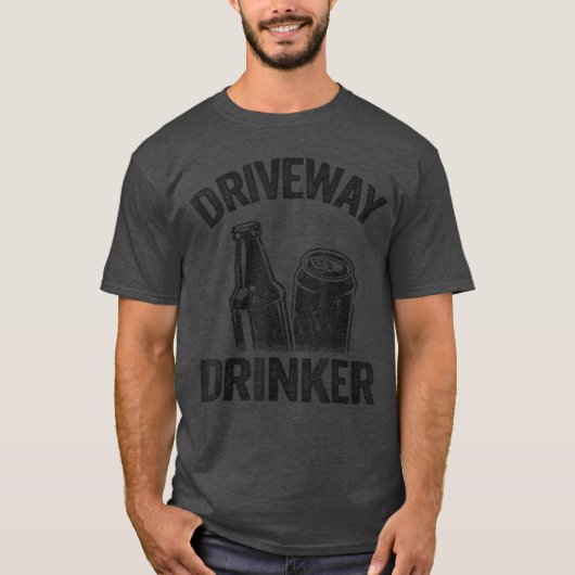 T-shirt Beer Drinking Party Retro Funny Beer Lover Drivewa (Devant)