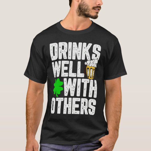 T-shirt Beer Drinking St Patrick's (Devant)