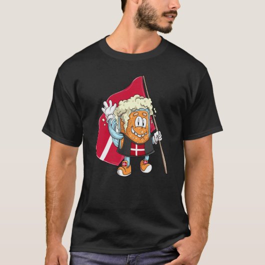 T-shirt Beer fan of Denmark (Devant)