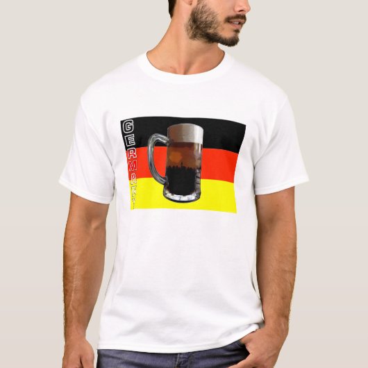 T-shirt Beer Flag T Chemise. (Devant)