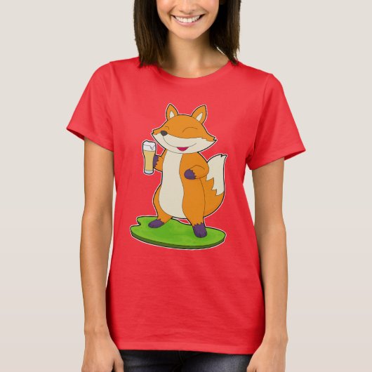 T-shirt Beer Fox (Devant)
