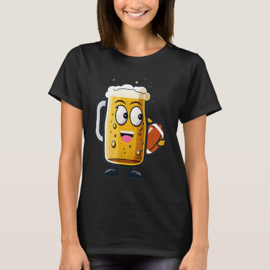T-shirt Beer Glas Football (Devant)
