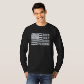 T-shirt Beer Golf Guns Freedom (Devant entier)