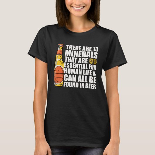 T-shirt Beer is Essential for Life Fun Fact  Beer Drinker (Devant)