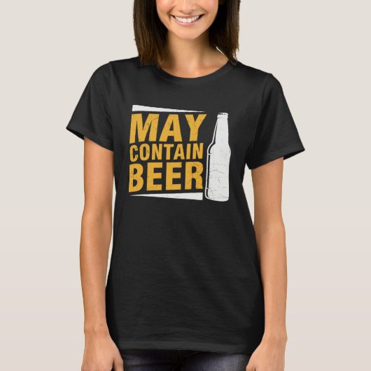 T-shirt Beer May Contain Beer (Devant)