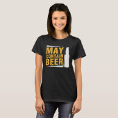 T-shirt Beer May Contain Beer (Devant entier)