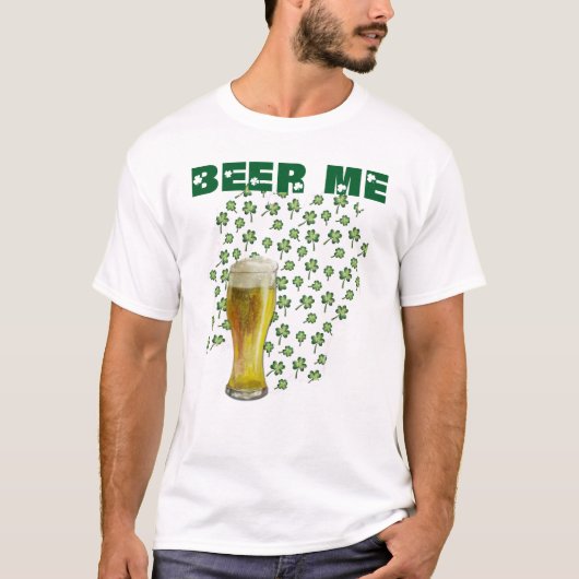 T-shirt Beer Me Shamrock St Patrick's Day (Devant)