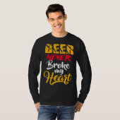 T-shirt Beer never Broke my heart (Devant entier)