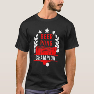 T-shirt Beer Pong Champion College Jeu Beirut Alco