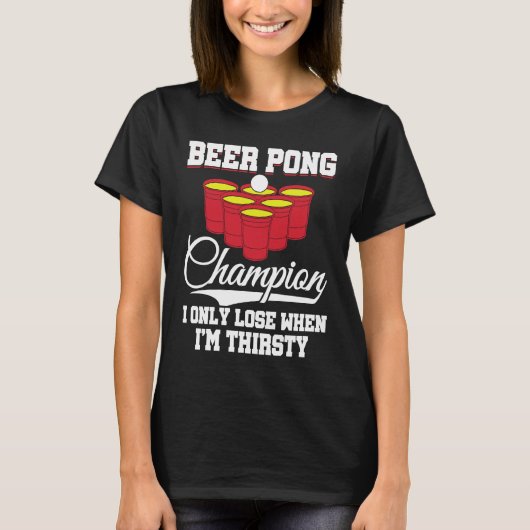 T-shirt Beer Pong Champion Definition Beer  Beer Pong (Devant)
