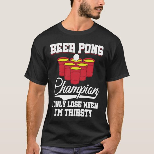 T-shirt Beer Pong Champion Definition Beer Beer Pong (Devant)