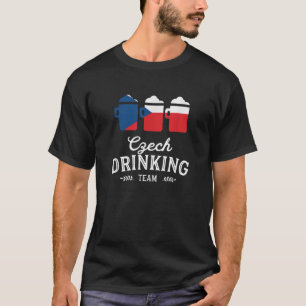 T-shirt Beer Tchéquie Boire Team Décontracté T Shirt
